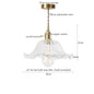 DecorBites™ Glass Flounce LED Pendant Light - Stylish Nordic Design
