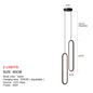 DecorBites™ LED Chandelier: Modern Living Room Dining Room Pendant Lights for Home Decor