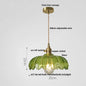 DecorBites™ Green Glass LED Hanging Pendant Lights