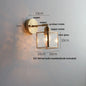 DecorBites™ Japanese Style LED Wall Light Clear Glass Pull Chain Switch Bedside Lamp