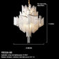 DecorBites™ LED Flower Tassels Ceiling Chandelier for Living Room and Staircase