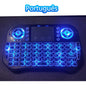 Bluetooth Wireless Mini Keyboard Backlit 2.4G USB English Russian French Spanish Portuguese Arabic Hebrew for Android TV Box PC