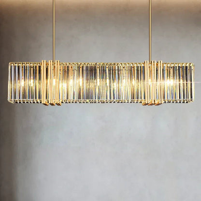 DecorBites™ Luxe E14 LED Crystal Pendant Chandelier: Elegant Dining Room Lighting