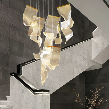 DecorBites™ LED Ceiling Chandelier Stairs Pendant Lamp Modern Novelty Lighting Living Room Dining Room