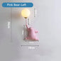 DecorBites™ Kids Bear Moon Wall Lamp | 3D Printed Bedroom Interior Light