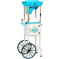 Snow Cone Shaved Ice Machine - Retro Cart Slushie Machine Makes 48 Icy Treats - Includes Metal Scoop, Storage Compartm