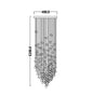 DecorBites™ Luxe Crystal Chandelier: Modern Staircase & Lobby LED Lighting with Long Hallway Design