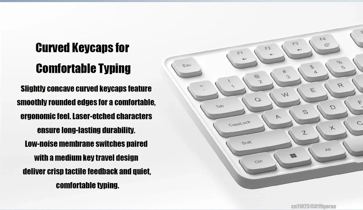 Xiaomi Wireless Keyboard and Mouse Set 3 2.4G Wireless Slim and Quiet Business Office Use Plug and Play