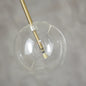 DecorBites™ Glass Globe Chrome Pendant Light - Nordic Style Hanging Lamp