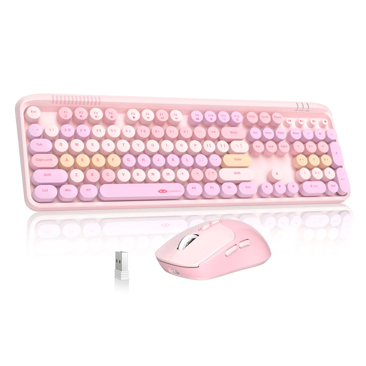 MageGee V920 Wired Game Keyboard Wireless Three DPI Adjustable Mouse Set 104 Keys Power Saving For Laptop Tablet PC Accessories