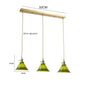 DecorBites™ Green Glass LED Pendant Light for Home, Restaurant, Bar, and Loft Style Decor.