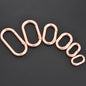 5pcs Metal Oval O Ring Spring Clasp Openable Round Carabiner Keychain Clips Hook Dog Chain DIY Jewelry Buckle