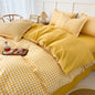 DecorBites™ Lattice Plant Geometric Pattern Bedding Set with Sheet Pillows