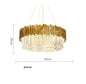 DecorBites™ Golden Crystal Ceiling Light for Modern Living Room and Dining Room