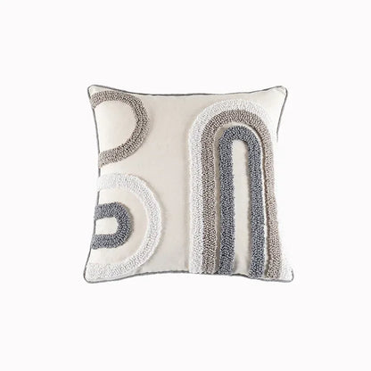 DecorBites™ Lace Tassel Cushion Tufted Sofa Pillowcase for Office Chair Pad