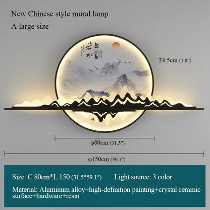 DecorBites™ Landscape LED Wall Picture Light for Home Living Bedroom Study