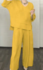 Casual Loose Irregular Cotton Linen Women's Top Set Spring Summer New