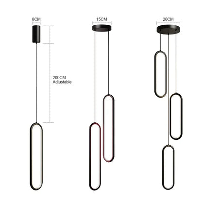 DecorBites™ LED Chandelier: Modern Living Room Dining Room Pendant Lights for Home Decor