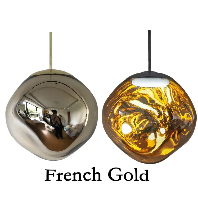 DecorBites™ Lava Glass LED Chandelier Pendant Light Modern Indoor Hanging Lamp for Home Decor