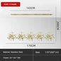 DecorBites™ Leaf Sequin Ceiling Chandelier for Modern Living Room, Restaurant, Bar, and Shop Window