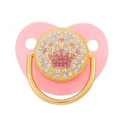 Baby Shower Gifts Baby Pacifier Rhinestone Pacifier Clips Princess