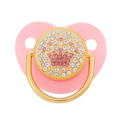 Baby Shower Gifts Baby Pacifier Rhinestone Pacifier Clips Princess