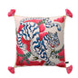 DecorBites™ Luxe Cheetah Halo Pillowcase: Decorative Tassel Cushion Cover GG Style