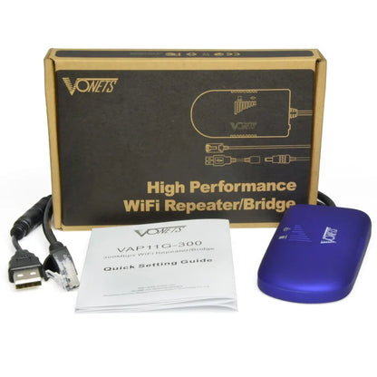 VONETS VAP11G-300 Portable Wifi Repeater/Bridge/Router Modes Multi-Functional AP Signal Booster Wifi Hotspot Extender Amplifier