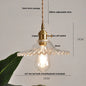 DecorBites™ Green Glass LED Pendant Light: Nordic Modern Hanging Lamp for Dining & Bedroom