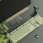 EWEADN Wireless Gaming Keyboard and Mouse Set, 104 Silent Keys, Backlit, All-Metal Panel, Ergonomic, Quiet Typing