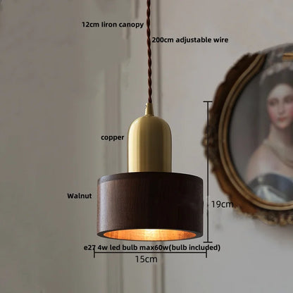 DecorBites™ Glass LED Pendant Lamp Copper Socket for Dining Living Room Decor