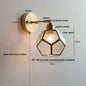 DecorBites™ Japanese Style LED Wall Light Clear Glass Pull Chain Switch Bedside Lamp
