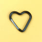 1 Pcs Heart-Shaped Aluminum Carabiner Key Chain Clip Outdoor Keyring