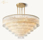 DecorBites™ LED Amadeo Round Crystal Chandelier for Living and Dining Room Decor