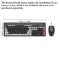 Hot Sale Portable USB Wireless Keyboard & Mouse Set for Desktop & Laptop Silent Mouse Set Suitable for Home Game & Office Use