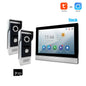 Tuya 1080P 7/10 inch Color Touch Screen WiFi Doorbell Intelligent APP Intercom Kit with Mobile Detection 128G Image Storage