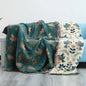 DecorBites™ Japanese Cotton Throw Blanket - Double Sided Sofa Cover & Bedspread