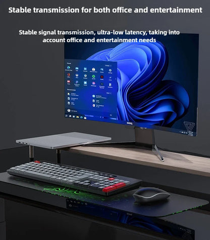 Wireless Keyboard and Mouse Set for Desktop Laptop Silent Business Keyboard Mouse Combo