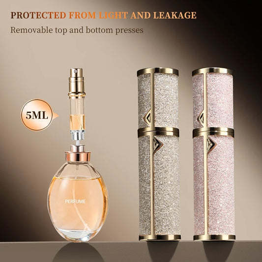 5ML Portable Compact Leather Perfume Bottle Multipurpose Sprayer