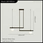 DecorBites™ LED Linear Hanging Lamp for Home Modern Minimalist Living Room Chandelier