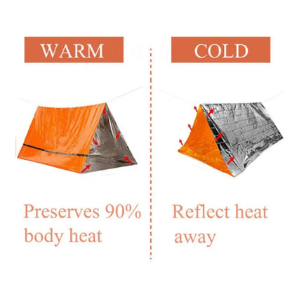 2-Person Outdoor Camping Tent Waterproof Lifesaving Tent Emergency