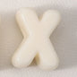 20pcs Beige Acrylic Large Hole Letter Loose Beads DIY Necklace