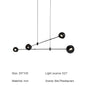 DecorBites™ LED Chandelier: Modern Designer Pendant Lights for Living, Dining Room, Kitchen.