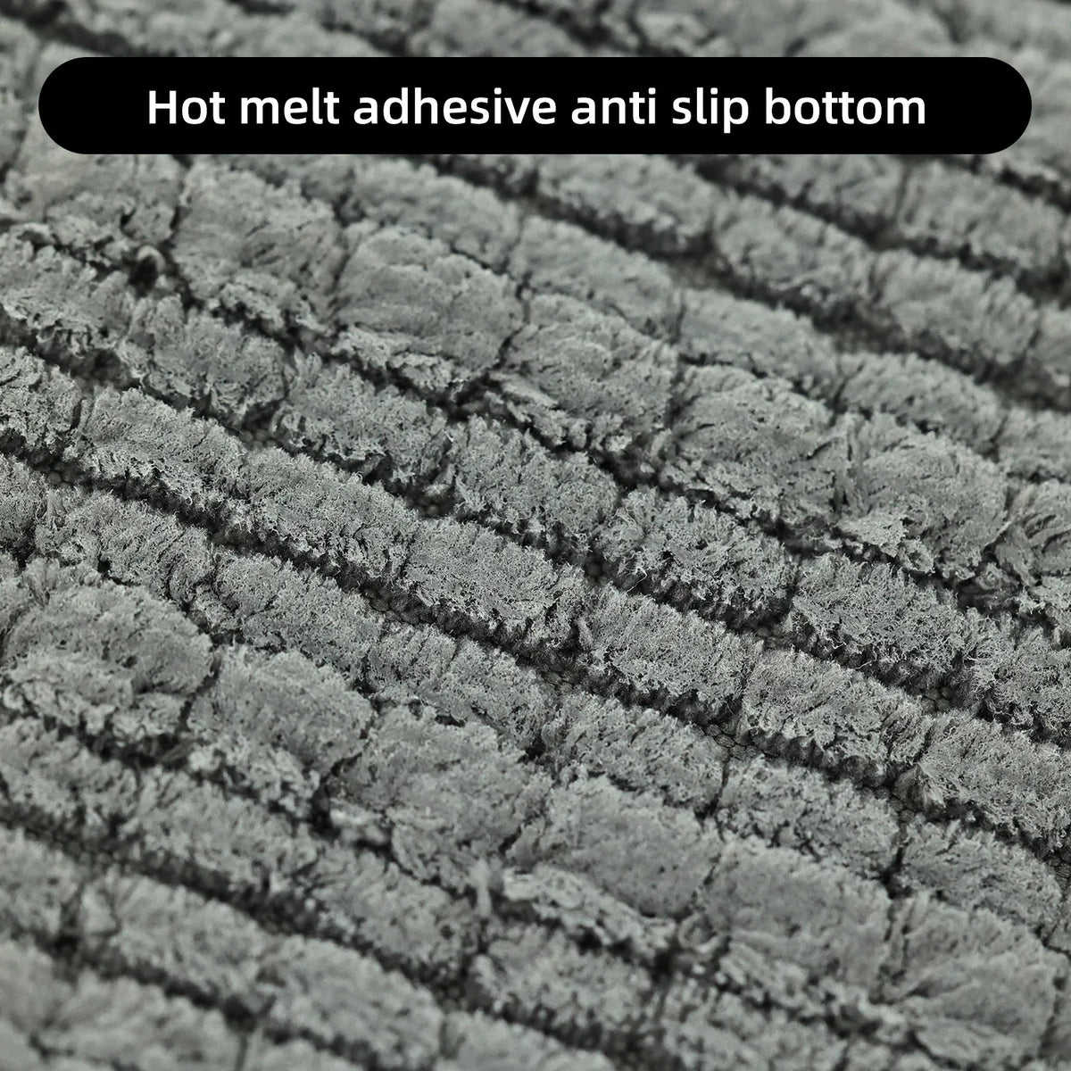 1 Piece Bathroom Carpet Bath Mat, Non-Slip Super Thick Lotus Pine Soft