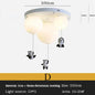 DecorBites™ Kids Bear LED Ceiling Chandelier, Cute Bedroom Pendant Light for Boys and Girls