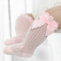 0-36m Baby Girl Socks Toddler Big Bow Cotton Summer Mesh Infant Knee