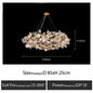 DecorBites™ Kapok Flower Glass Crystal Chandelier for Living Room Dining Bedroom