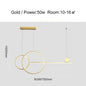 DecorBites™ Linear Ring Chandelier | LED Kitchen Island Dining Room Lighting Fixtures