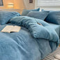 DecorBites™ High-Density Milk Fleece Warm Bedding Set for Winter