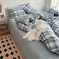 DecorBites™ Japanese Style Cotton Printed 4Pcs Bedding Set with Double-Sided Design